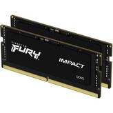 Kingston - 16GB 4800MT/S DDR5 CL38 SODIMM (Kit of 2) FURY Impact