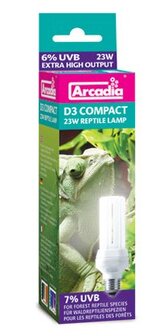 Arcadia D3 Compact Reptile Lamp 23W 7.0 UVB
