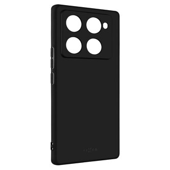 Fixed Zadní pogumovaný kryt Story pro Infinix Note 40 Pro 5G Pro+ 5G, černý