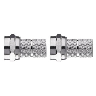 EMOS Konektor F vidlice pro koax CB113, 2 ks, blistr