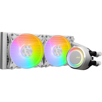 MSI vodní chladič CPU MAG Core Liquid E240 WHITE 2x 120mm ARGB fan podpora LGA1700 bílý