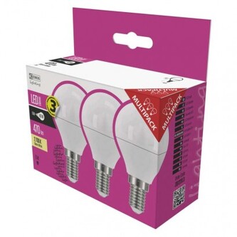 EMOS LED žárovka Classic Mini Globe 6W E14 teplá bílá, 3ks