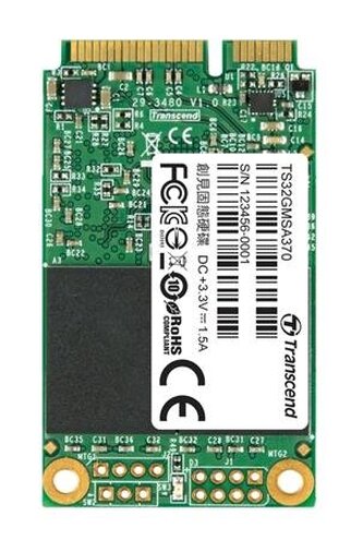 Transcend MSA370 32GB SSD disk mSATA, SATA III (MLC)