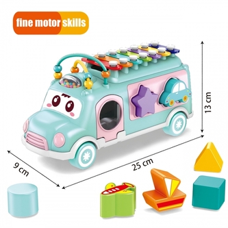 WOOPIE 49485 Samochodzik Muzyczny sorter z cymbałkami WOOPIE 49485 Samochodzik Muzyczny sorter z cymbałkami