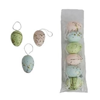 Velikonoční vajíčka k zavěšení, 6 ks X6925