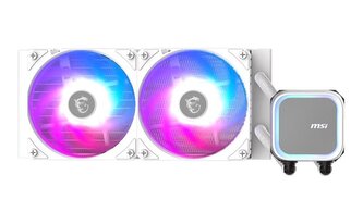 MSI vodní chladič CPU MAG CORELIQUID A13 240 WHITE 2x 120mm ARGB fan bílý