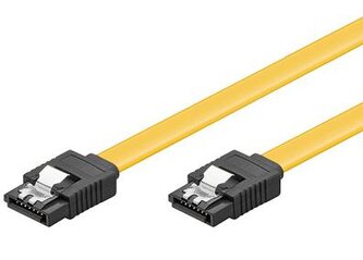 PremiumCord 0,3m SATA 3.0 datový kabel  1.5GBs / 3GBs / 6GBs, kov.západka