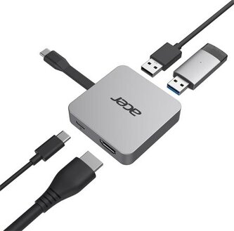 Acer Acer 4in1 Type C dongle: 1 x HDMI + 2 x USB3.2 + 1 x USB C