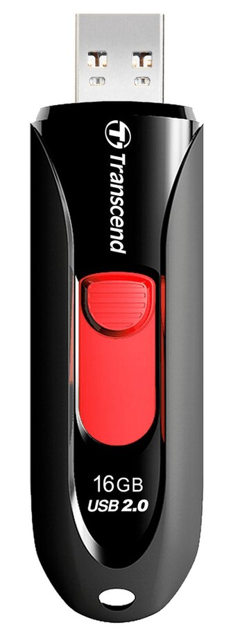 Transcend 16GB JetFlash 590, černo/červený