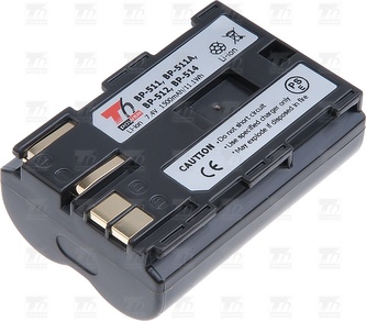 T6 power baterie BP-508, BP-511, BP-511A,  BP-512, BP-514, hnědá