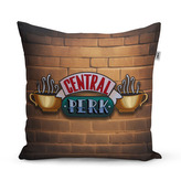 Polštář Seriál přátelé CENTRAL PERK Cihly: 40x40 cm