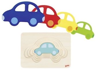 Vrstvené puzzle - Autíčko