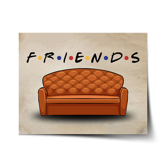 Plakát Seriál přátelé FRIENDS Gauč: 120x80 cm