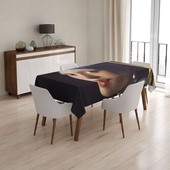 Ubrus Dívka s perlou - Johannes Vermeer: 90x90 cm Ubrus Dívka s perlou - Johannes Vermeer: 90x90 cm