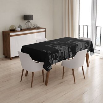 Ubrus Seriál Přátelé FRIENDS Obrysy: 130x170 cm