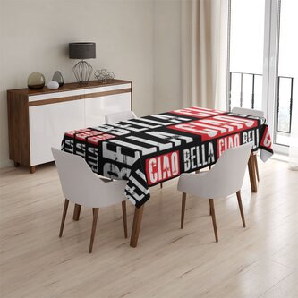 Ubrus La Casa de Papel Professor or Bella Ciao motiv 2: 130x130 cm