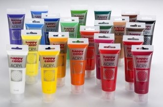 Farba akrylowa 75ml ciemno czerwona HAPPY COLOR