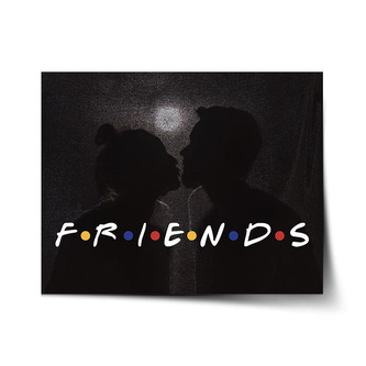 Plakát Seriál přátelé FRIENDS Polibek: 120x80 cm