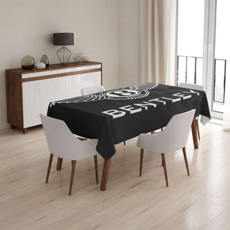 Ubrus Logo Bentley Černý: 90x90 cm
