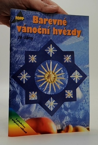 Barevné vánoční hvězdy ze slámy