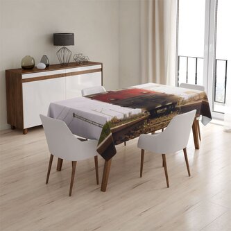 Ubrus Červený vlak na kolejích: 130x170 cm