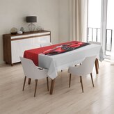Ubrus Ferrari na červenobílé: 90x90 cm