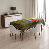 Ubrus Červená tramvaj v lese: 145x240 cm