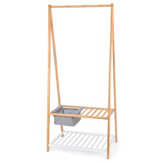 Věšák na oděvy s botníkem