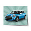 Plakát Mini sedan Zelené pozadí: 90x60 cm