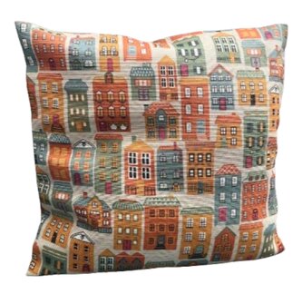 Bylinkový polštářek 30x30CM DOMKY – dobrá nálada