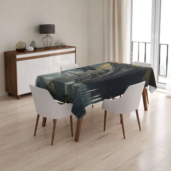 Ubrus Vikingové Loď: 130x130 cm