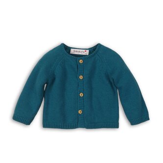 Svetr dívčí celopropínací, Minoti, SQUIRREL 10, modrá - 56/62