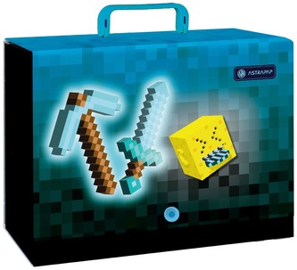 Teczka z rączką XL Astrapap Blue Pixel 9 cm, Astra