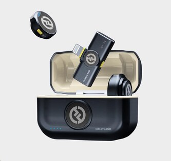 Hollyland Lark M2 Lightning - Wireless Lavalier Microphone with Lightning Plug (Duo,Shine Charcoal) Hollyland Lark M2 Lightning - Wireless Lavalier Microphone with Lightning Plug (Duo,Shine Charcoal)