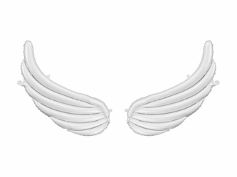 Fóliový balonek Bílá křídla, 104 x 60 cm Fóliový balonek Bílá křídla, 104 x 60 cm