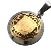 Přívěsek na řetízek na krk Gaira Zodiac Ryby - zlatý-stříbrný