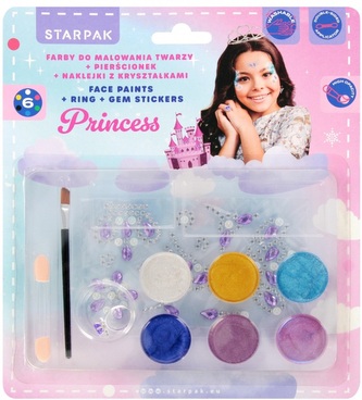 Farby do twarzy 6 kolorów. Princess