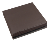 Sedák nepromokavý - čokoládová - 40x40x10 cm - potah na zip