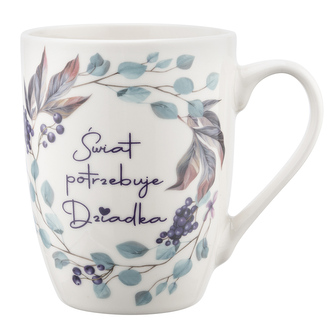 LILIOWY BEZ KUBEK BARYŁKA NBC 320 ML DEK. ŚWIAT POTRZEBUJE DZIADKA COLOR BOX