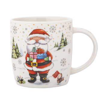 KUBEK BARYŁKA SZEROKA NBC 400 ML DEK. MIKOŁAJ COLOR BOX