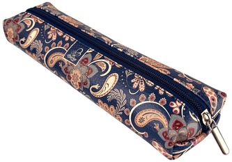 Piórnik Jamnik paisley kwiaty blue PJ-43, Bee-Bee