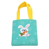 TOREBKA FILCOWA ZAJĄCZEK 15X1,5X16,5/29 CM KOL. ZIELONY