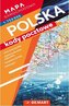 Mapa samochodowa Polski. Kody pocztowe