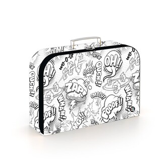 Oxybag Kufřík lamino 34 cm - Komiks White