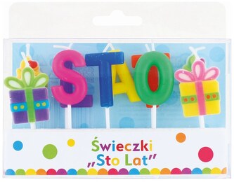 Świeczki pikery Sto latt 10 szt,  GoDan