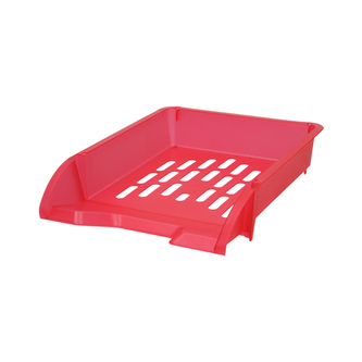 Zásuvka odkládací A4 TTO - transparentní červená