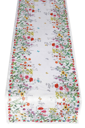 Vzorovaný ubrus - běhoun na stůl MEADOW IV. 40x140 cm Mybesthome