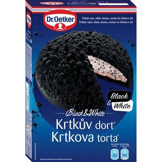 Krtkův dort Black&White 435g - Dr. Oetker