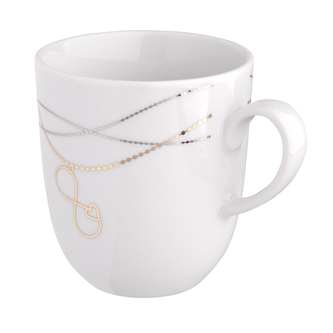 FORTUNA KUBEK 350ML BIAŁY DEK. NIESKOŃCZONOŚĆ