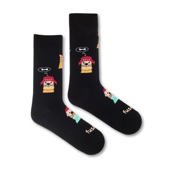 Ponožky Zvířecí večírek Černé M (39-42)